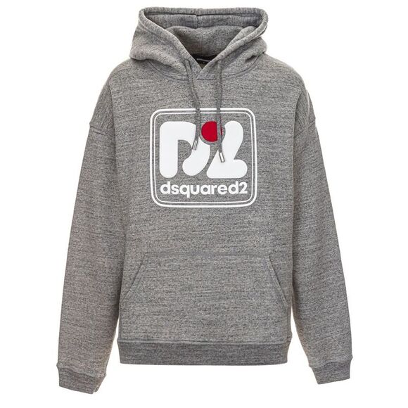 Dsquared² Gray Cotton Men's Hoody - Picture 1 of 5